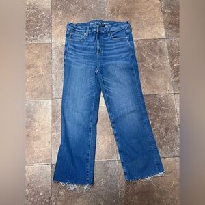 American Eagle crop boot kick